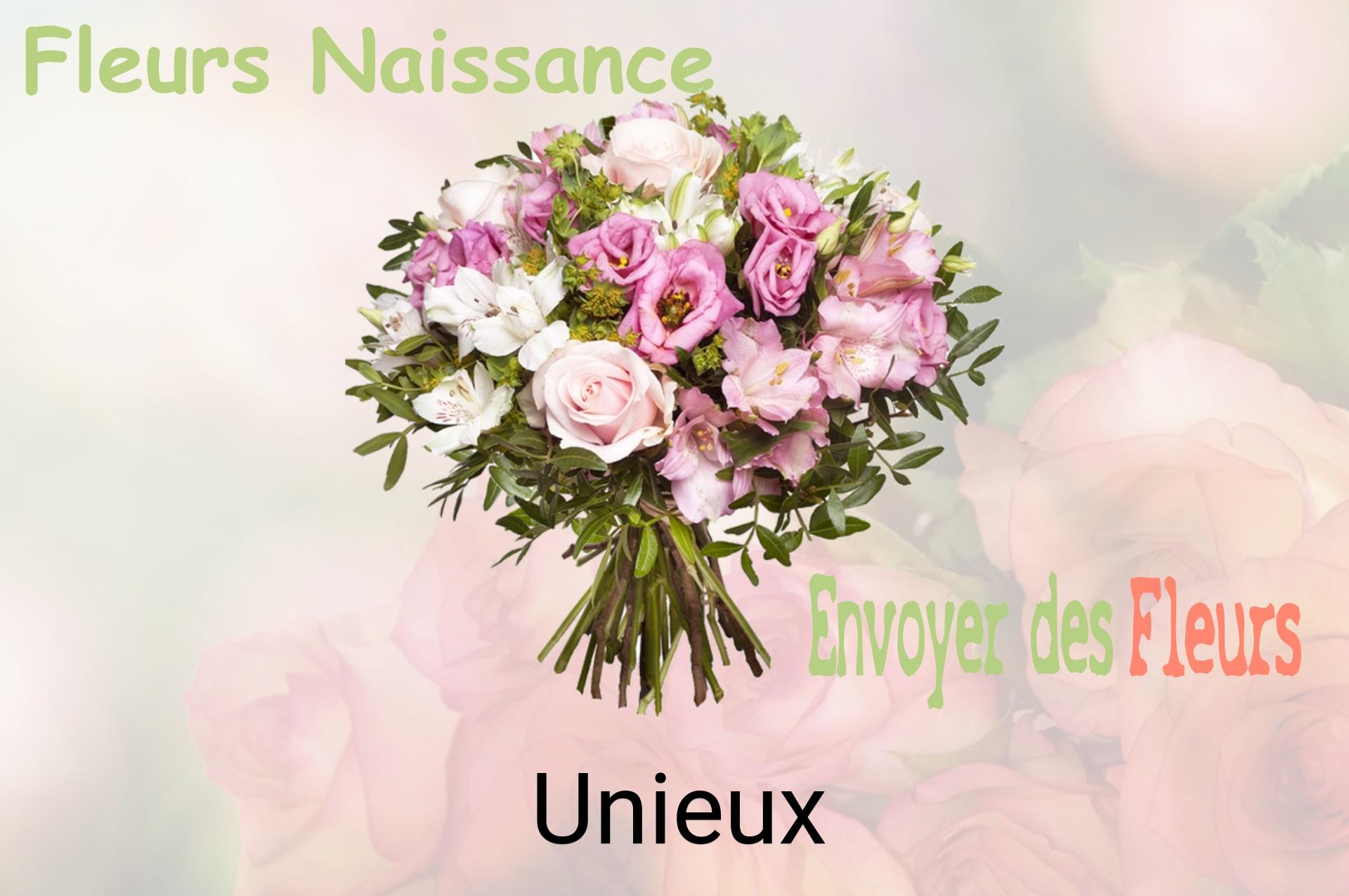 Bouquet de fleurs de naissance livré à Unieux